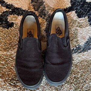 Vans Men's Classic Black Slip-On Loafers